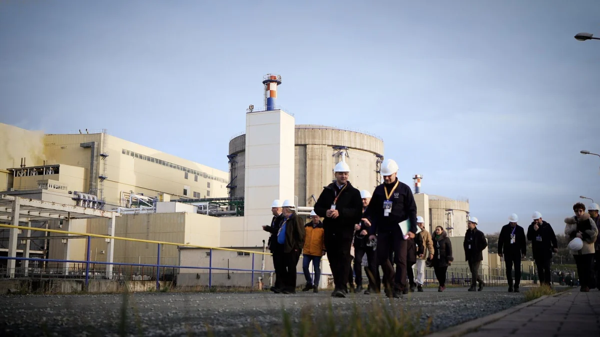 Centrala Nuclearoelectrică Cernavodă, în timpul vizitei unei misiuni a Agenției Internaționale pentru Energie Atomică (fotografie de arhivă, decembrie 2024)